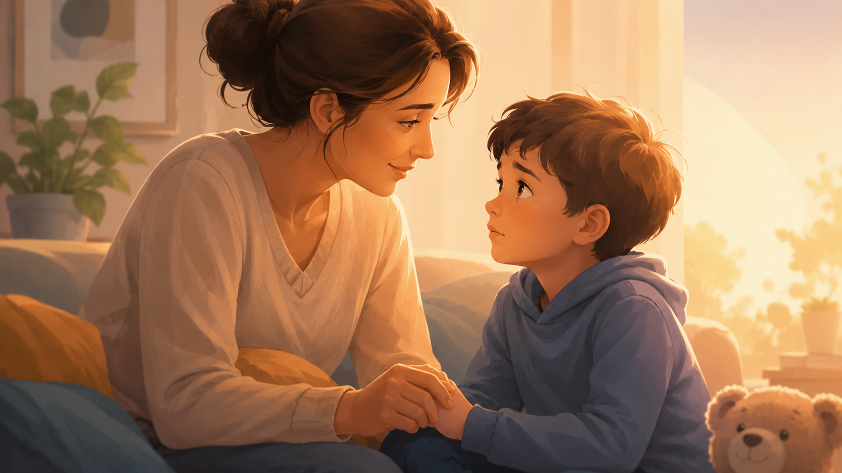 Comprendre votre enfant — un parent et un enfant qui se comprennent